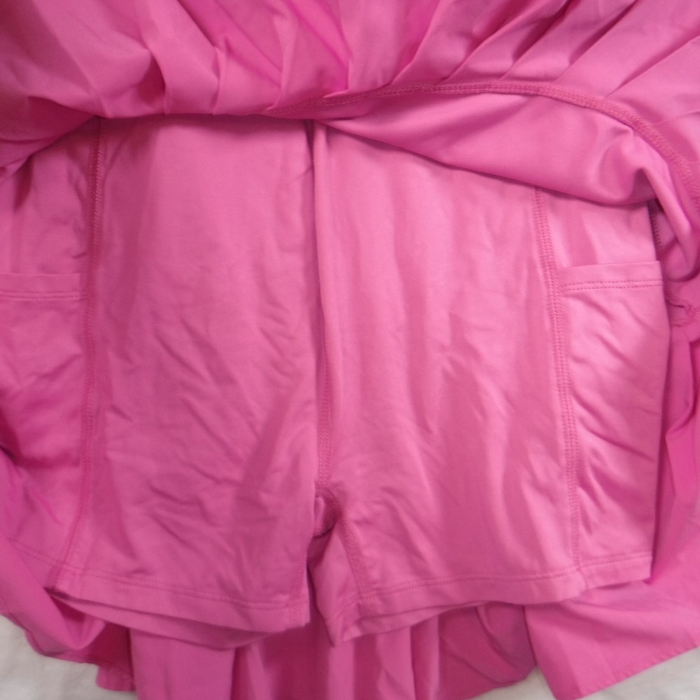 Freely Pink Athletic Dress‎ Junior's Large Racerback Pleated Tennis Skort - Picture 3 of 13